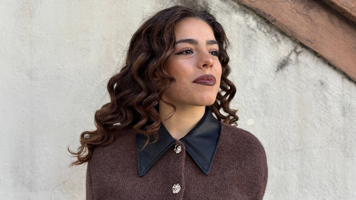 Coordinato con inserti similpelle