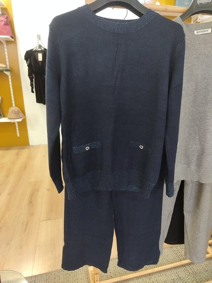 Coordinato con inserti lurex