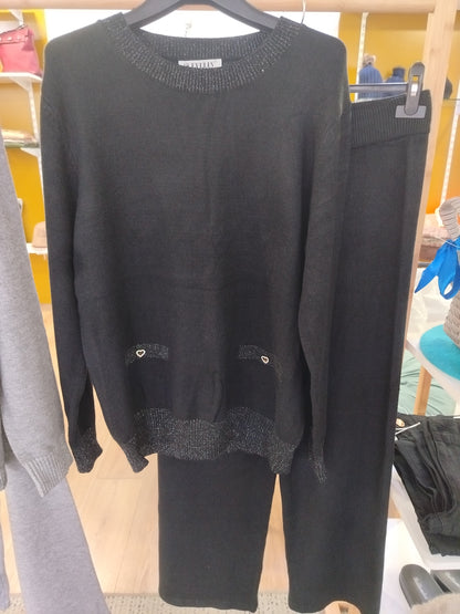 Coordinato con inserti lurex