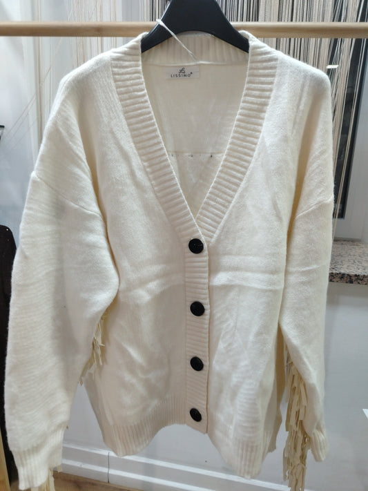 Cardigan frange